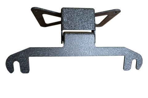 Fishbone Offroad FB21098 - Jeep JL Hawse Fairlead License Plate Mount For 18-Pres Wrangler Black Aluminum