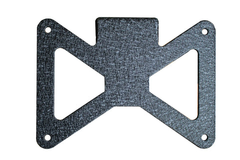 Fishbone Offroad FB21098 - Jeep JL Hawse Fairlead License Plate Mount For 18-Pres Wrangler Black Aluminum