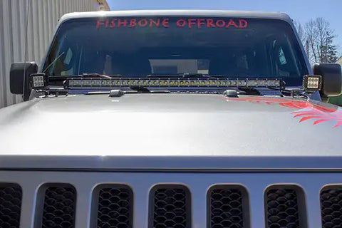 Fishbone Offroad FB21110 - Jeep JL Cowl Light Bracket 18-Pres Wrangler