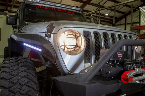 Fishbone Offroad FB21120 - Jeep JL Headlight Guards For 18-Pres Wrangler Aluminum