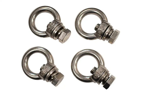 Fishbone Offroad FB21260 - Jeep Storage/Bed Rack Tie Down Kit Stainless Steel