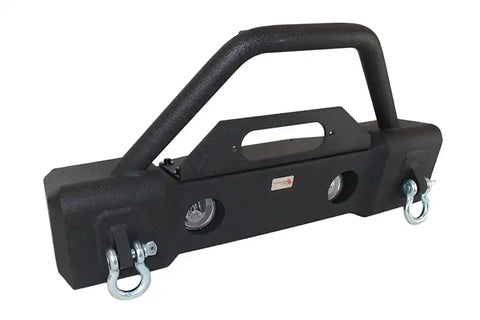 Fishbone Offroad FB22001 - Jeep JK Stubby Bumper W/Tube Guard 07-18 Wranger Black Texured Powercoated