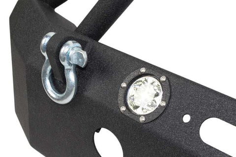 Fishbone Offroad FB22003 - Jeep JK Front Winch Bumper W/LEDs Full Width 07-18 Wranger Black Texured Powercoated