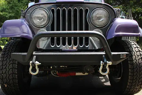 Fishbone Offroad FB22080 - Jeep YJ Piranha Front Bumper with Tube Guard 87-95 Wrangler
