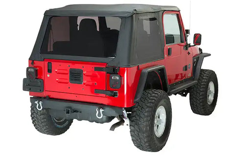 Fishbone Offroad FB22217 - Jeep YJ/TJ Rear Bumper with Receiver For 87-06 YJ Wrangler TJ