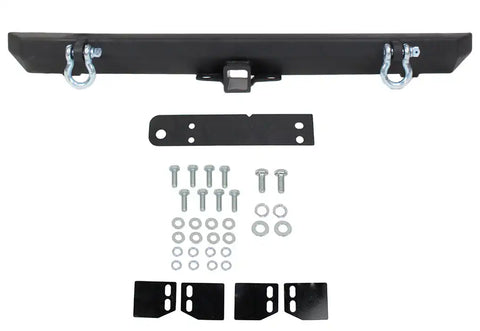 Fishbone Offroad FB22217 - Jeep YJ/TJ Rear Bumper with Receiver For 87-06 YJ Wrangler TJ
