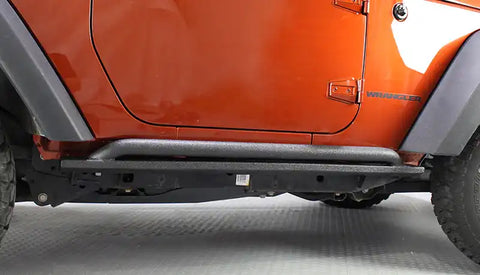 Fishbone Offroad FB23010 - Jeep JK Rock Slider 07-18 Wrangler 2 Door Rubicon Steel Black Textured Powdercoat