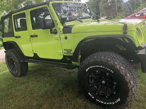Fishbone Offroad FB23054 - Jeep JK Rocker Guards Scale Armor 07-18 Wrangler 2 Door