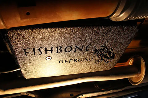 Fishbone Offroad FB23064 - Jeep JK EVAP Canister Skid Plates 12-17 Wrangler Steel Black Textured Powdercoat