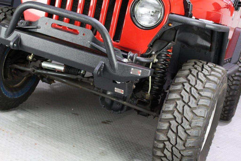 Fishbone Offroad FB23065 - Jeep TJ Steering Box Skid Plate 97-06 Wrangler Black Textured Powdercoat