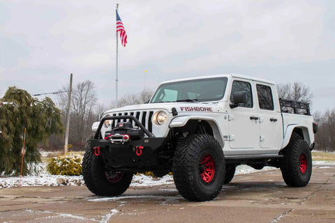 Fishbone Offroad FB23143 - 2020-Present Jeep Gladiator JT Step Sliders