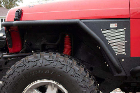 Fishbone Offroad FB23239 - Wrangler Front Fenders Paintable Mesh Upgrade for 97-06