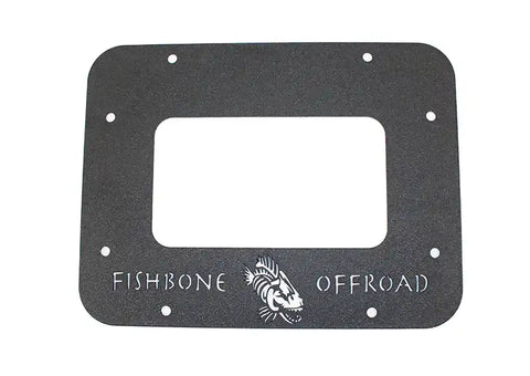 Fishbone Offroad FB31042 - Jeep JK Tailgate Plate 07-18 Wrangler Aluminum Black Textured Powercoat