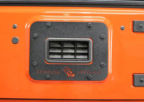 Fishbone Offroad FB31042 - Jeep JK Tailgate Plate 07-18 Wrangler Aluminum Black Textured Powercoat