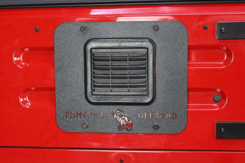 Fishbone Offroad FB31058 - Jeep TJ Tailgate Plate 97-06 Wrangler Black Textured Powercoat Aluminum BackSide Series