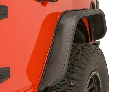 Fishbone Offroad FB33006 - Jeep JK Tube Fenders 07-18 Wrangler Front/Rear Set Of 4 Aluminum Black Textured Powdercoat