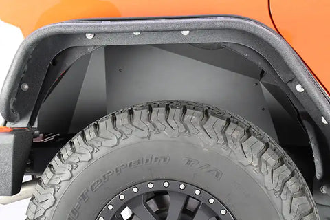 Fishbone Offroad FB33007R - Jeep JK Rear Inner Fenders 07-18 Wrangler Aluminum Black Powercoat