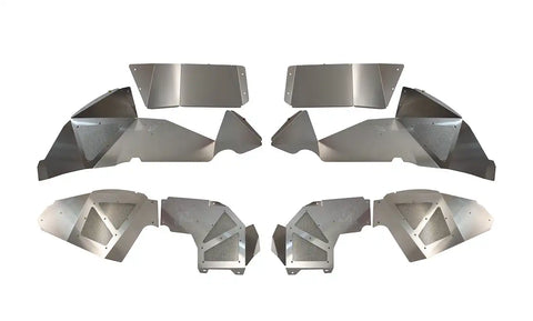 Fishbone Offroad FB33108 - Jeep JL Inner Fenders For 18-Current Wrangler Front/Rear Set of 4 Aluminum Raw