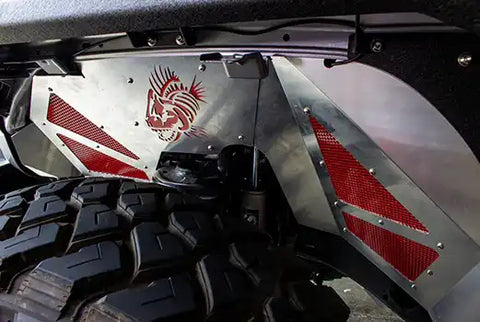 Fishbone Offroad FB33108F - Jeep JL Inner Fenders For 18-Current Wrangler JL, 2020-Current JT Gladiator Front Pair Aluminum Raw