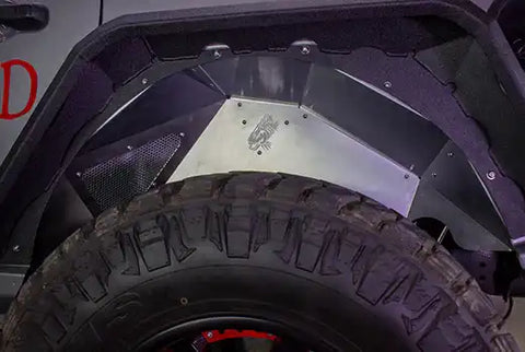 Fishbone Offroad FB33108R - Jeep JL Inner Fenders For 18-Current Wrangler Rear Pair Aluminum Raw