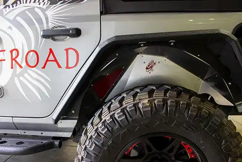 Fishbone Offroad FB33108R - Jeep JL Inner Fenders For 18-Current Wrangler Rear Pair Aluminum Raw