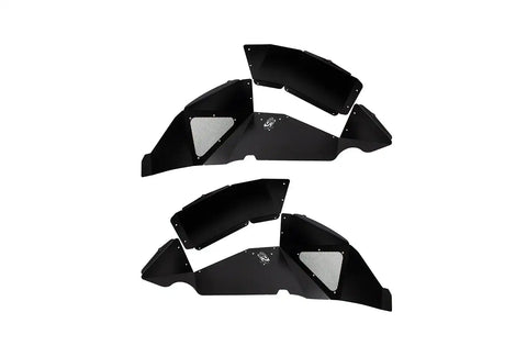 Fishbone Offroad FB33130R - Jeep JL Inner Fenders For 18-Current Wrangler Rear Pair Aluminum Black Powdercoat