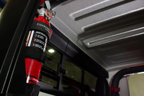 Fishbone Offroad FB55154 - Fire Extinguisher Holder for Padded Roll Bar Black