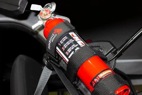 Fishbone Offroad FB55154 - Fire Extinguisher Holder for Padded Roll Bar Black