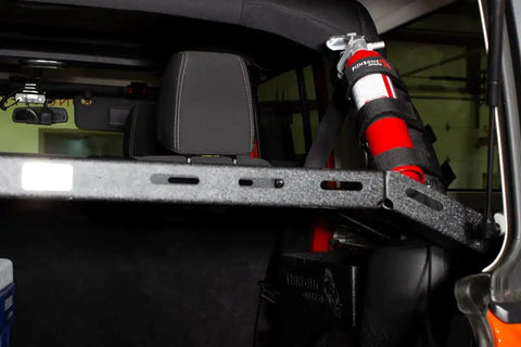 Fishbone Offroad FB55154 - Fire Extinguisher Holder for Padded Roll Bar Black