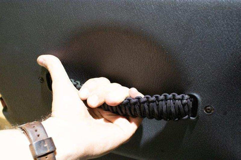 Fishbone Offroad FB55285 - Wrangler Paracord Door Handles Black for 97-06 Jeep
