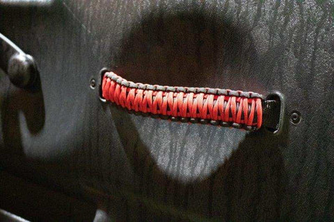 Fishbone Offroad FB55286 - Wrangler Paracord Door Handles Black/Red for 97-06 Jeep