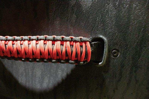 Fishbone Offroad FB55286 - Wrangler Paracord Door Handles Black/Red for 97-06 Jeep