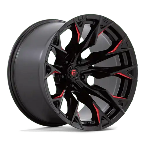D823 20X12 5X5.0 G-BLK MILL C-RED -44MM
