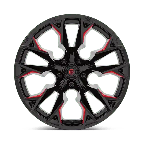 D823 22X12 5X5.0 G-BLK MILL C-RED -44MM