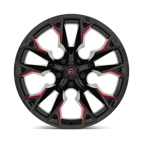 D823 22X12 5X5.0 G-BLK MILL C-RED -44MM