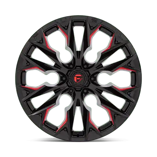D823 22X10 6X5.5 G-BLK MILL C-RED -18MM