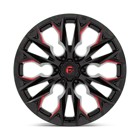 D823 22X10 6X135 G-BLK MILL C-RED -18MM