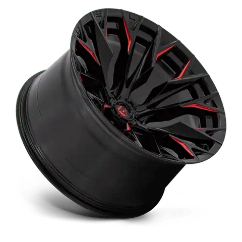 D823 22X12 6X5.5 G-BLK MILL C-RED -44MM
