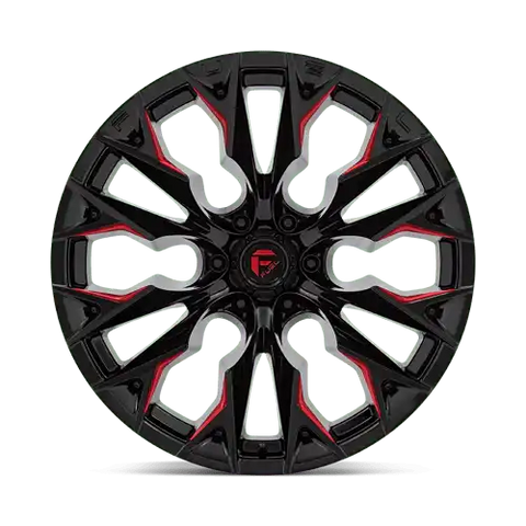 D823 22X12 6X5.5 G-BLK MILL C-RED -44MM
