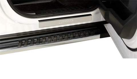 Putco 95145FD - Cargo Door Sill Protector Stainless Steel 2 pc. w/F-150 Logo