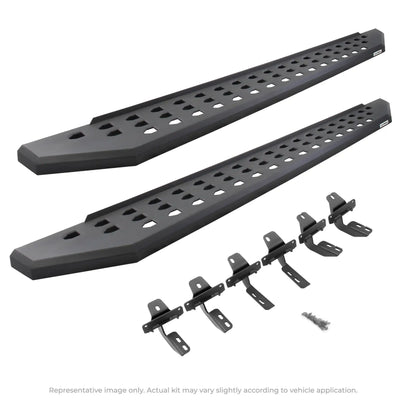 Go Rhino 69404887PC - RB20 Running Boards with Mounting Brackets Kit Crew Cab