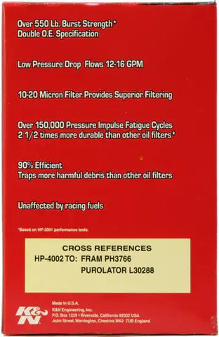 K&N HP-4002 Oil Filter