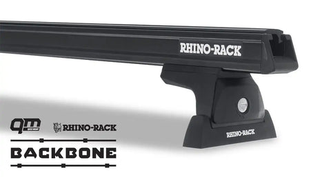 Rhino-Rack JC-00297 Heavy Duty Black 2 Bar Backbone Roof Rack with RCL Legs
