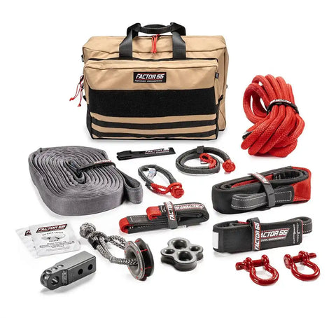 Factor 55 00480-04 Vehicle Recovery Kit Borah Includes 2 Crosby Shackles 3/4 Black/