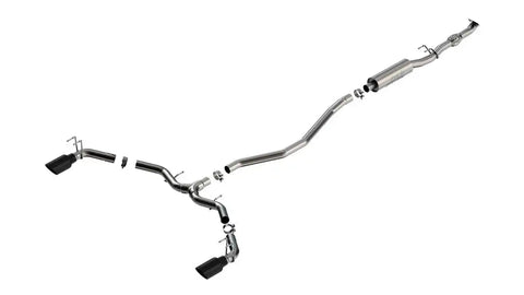Borla 140922BC Exhaust System Kit S-Type Cat Back System T-304 Stainless Steel Wit