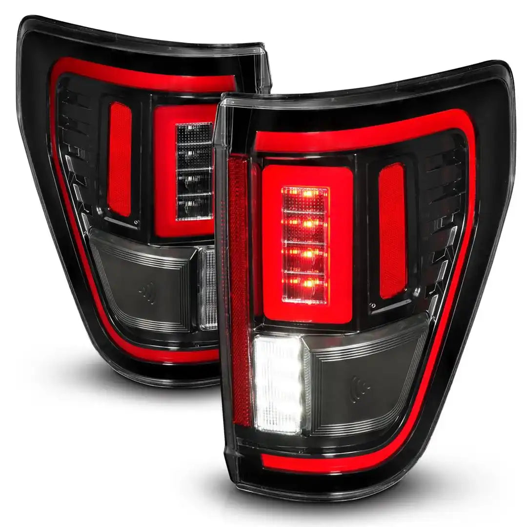 ANZO USA 311473 Tail Light Assembly LED Clear Lens Black Housing Red Brake Light/