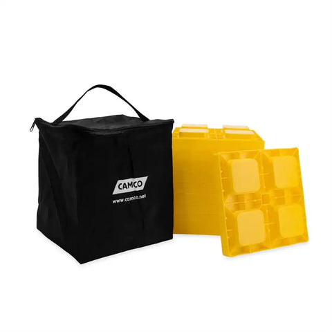 Camco 44505 Leveling Block Use to Level RV While Parked Interlocking Blocks 8-1/4 Inch Length x 8-1/4 Inch x 1 Height 4000 Pound Capacity
