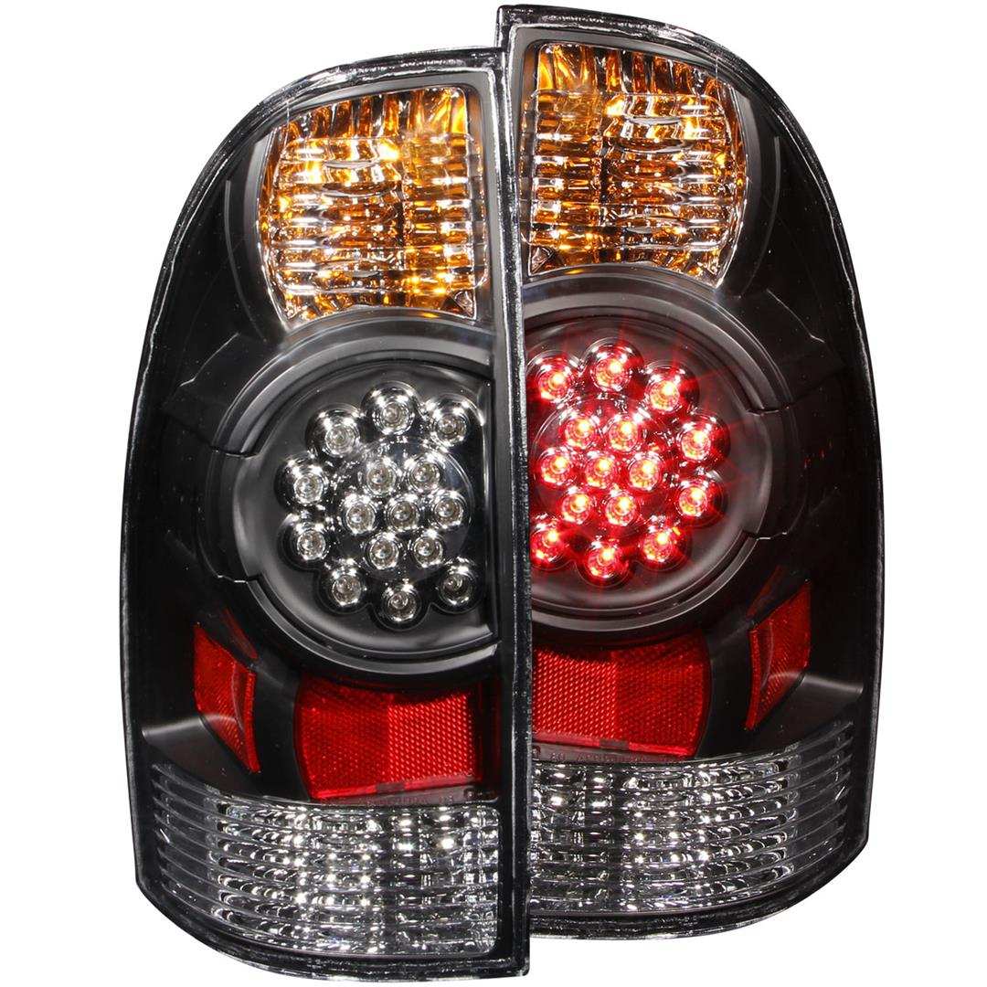 ANZO USA 311042 Tail Light Assembly LED Clear Lens Black Housing Set of 2