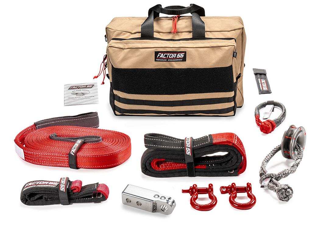 Factor 55 00475-05-LARGE Vehicle Recovery Kit Sawtooth Includes 1 Silver HitchLink 
