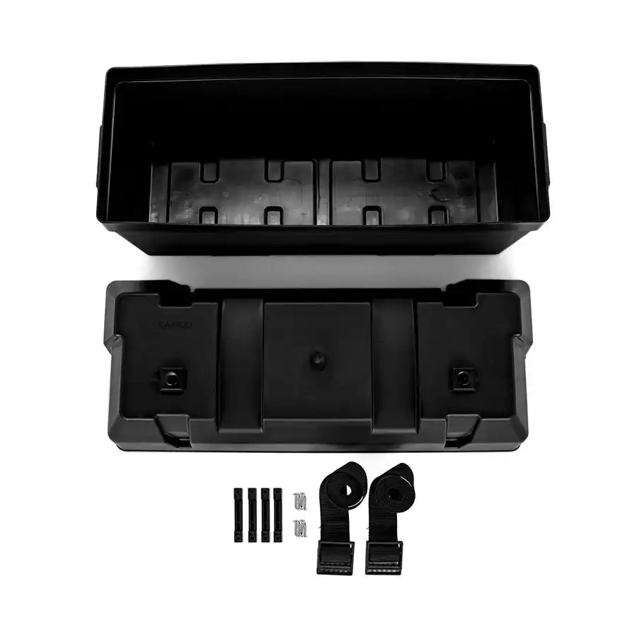 Camco 55374 Battery Box Fits Two 6V Group GC2 Batteries Or Two 12V Group 24/ 24M Batteries